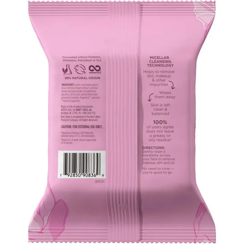 Micellar Makeup Removing Towelettes with Rose Water