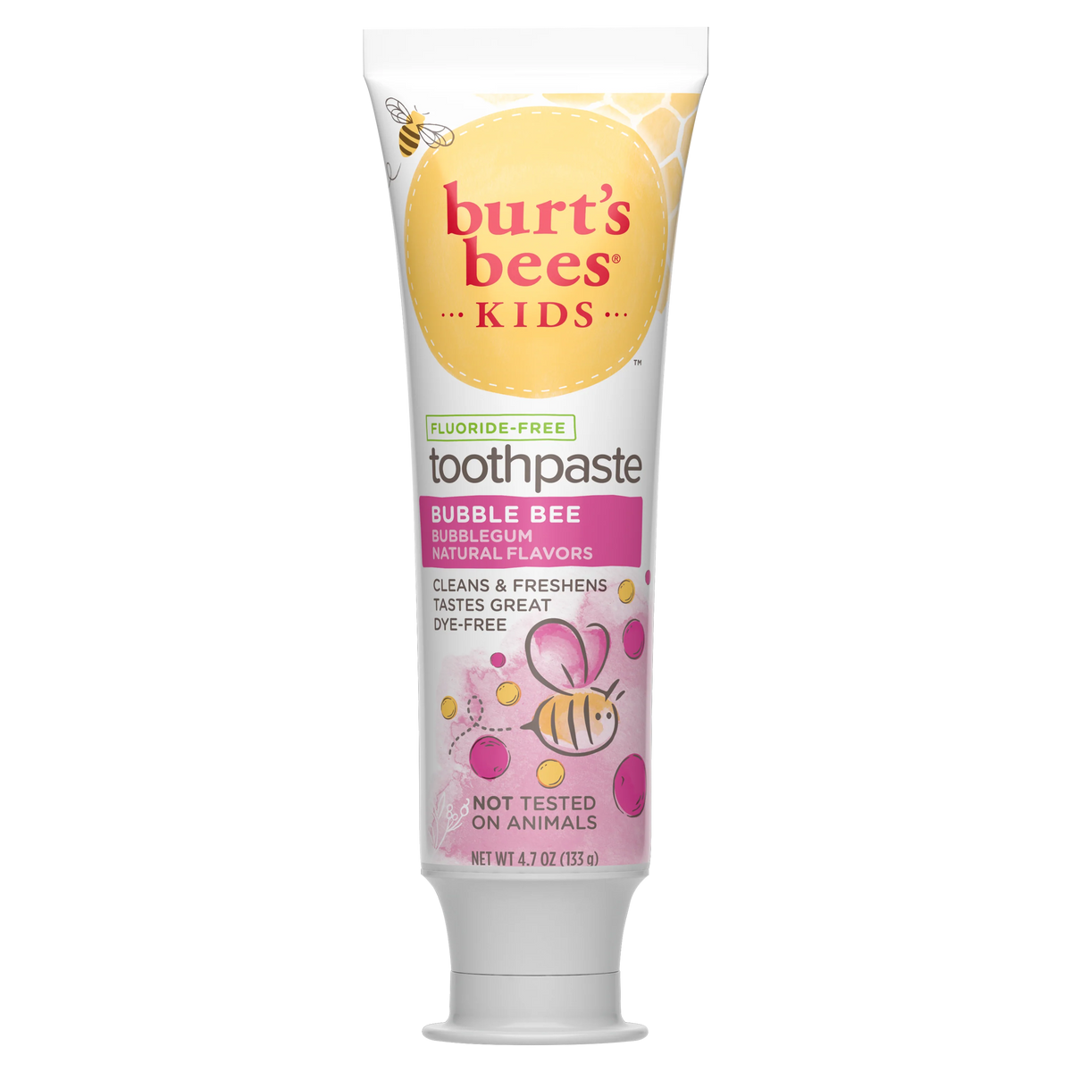 Kids Toothpaste, Natural Flavor, Fluoride Free, Bubble Bee
