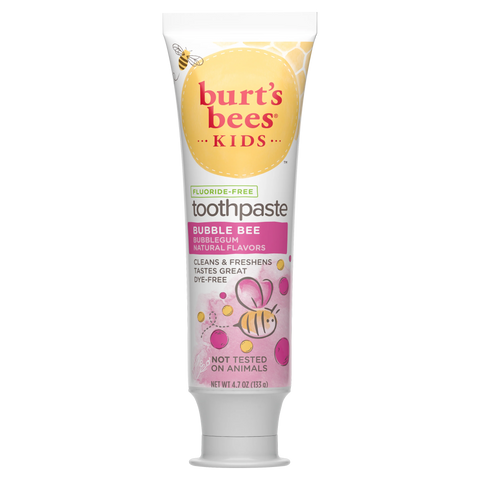 Kids Toothpaste, Natural Flavor, Fluoride Free, Bubble Bee