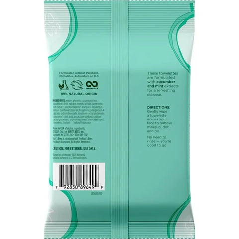 Facial Cleansing Towelettes with Cucumber & Mint