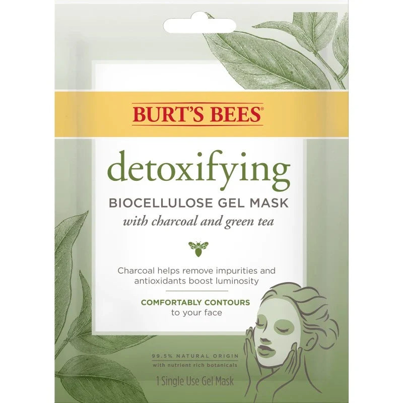 Detoxifying Biocellulose Gel Mask with Charcoal & Green Tea