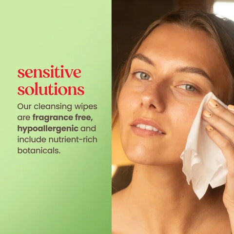 Sensitive Facial Cleansing Towelettes with Aloe Vera