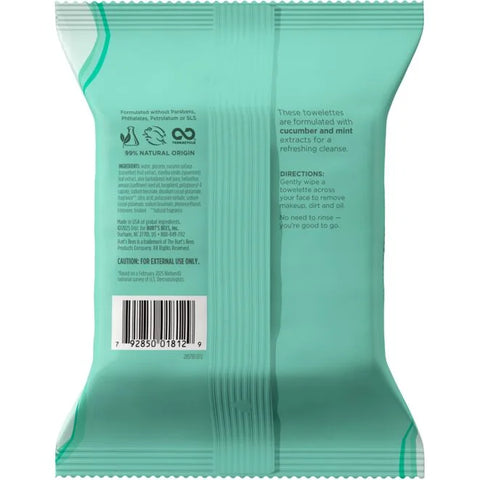 Facial Cleansing Towelettes with Cucumber & Mint