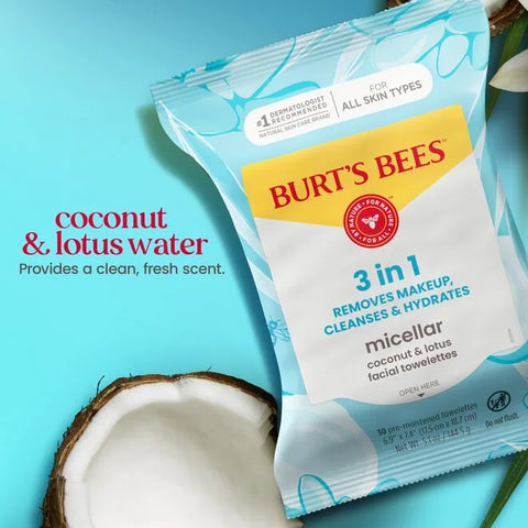 Micellar Makeup Removing Towelettes with Coconut & Lotus