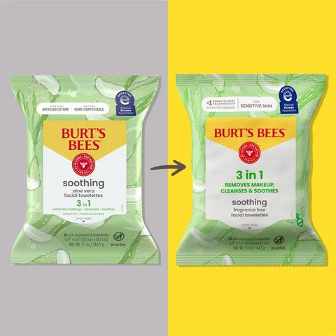 Sensitive Facial Cleansing Towelettes with Aloe Vera