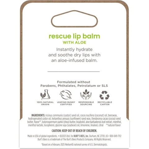 Rescue Lip Balm with Aloe