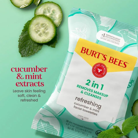 Facial Cleansing Towelettes with Cucumber & Mint