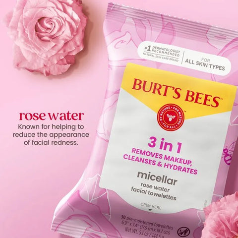 Micellar Makeup Removing Towelettes with Rose Water